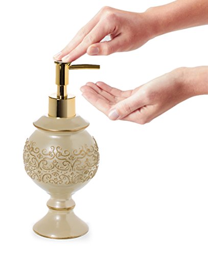 image for Creative Scents Shannon Hand Soap Dispenser for Bathroom - Decorative 