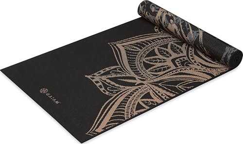 Image of Gaiam Yoga Mat - Premium 6mm Print Reversible Extra Thick Non Slip Exercise & Fitness Mat for All Types of Yoga, Pilates & Floor Workouts (68 inch x 24 inch x 6mm Thick)