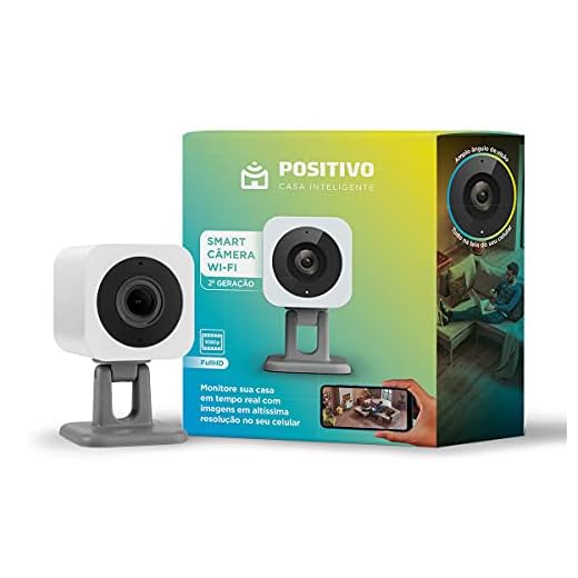 Smart Câmera Wi-Fi Positivo Casa Inteligente, 1080p Full HD, 20 FPS, áudio bidirecional, detecção de movimentos, visão noturna, Bivolt – Compatível com Alexa