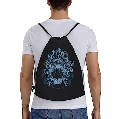 Dungeons Game Drawstring Backpack Dragons Sports Gym Bag Foldable Bag For Beach Yoga Medium2