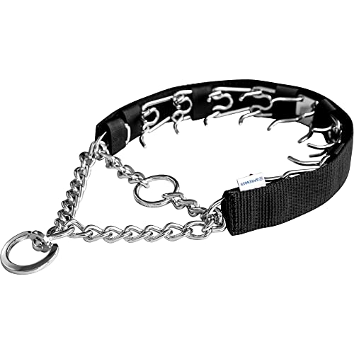 Herm Sprenger Hundehalsband-Abdeckung aus Nylon für kleine, mittelgroße und große Hundehalsbänder, strapazierfähiger Schutz für Hundehalsband, 39,6 cm, Schwarz