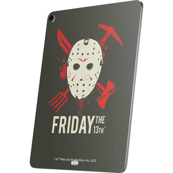 Skinit Decal Tablet Skin Compatible with iPad Air 11in (2024-2025) - Officially Licensed Warner Bros Friday The 13th Jason Voorhees Mask Design