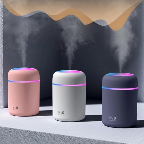 Image of Ultrasonic Cool Mist Humidifier & Essential Oil Diffuser - Quiet Aroma Humidifier for Home, Bedroom & Office - Small Air Purifier for Room Moisture & Relaxation