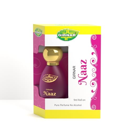 Image of Girnar Naaz Oud Attar 9ml | Non-Alcoholic Premium Concentrated Perfume | Spicy Saffron, Coriander, Iris, Rosy & Woody Ambery Scent