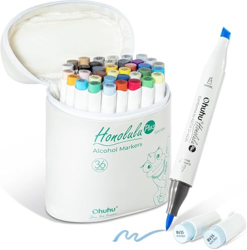 Ohuhu CXg}[J[ v~AuVE 36{F v M^Cv }[J[y Zbg AR[n u_[y1{t Honolulu PlusV[Y