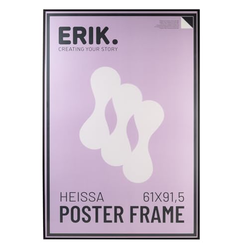 Grupo Erik - Cadre 61 x 91,5 Noir Mat, en Alumimum | Décoration Murale, Cadre 61 x 91,5 cm pour Poster