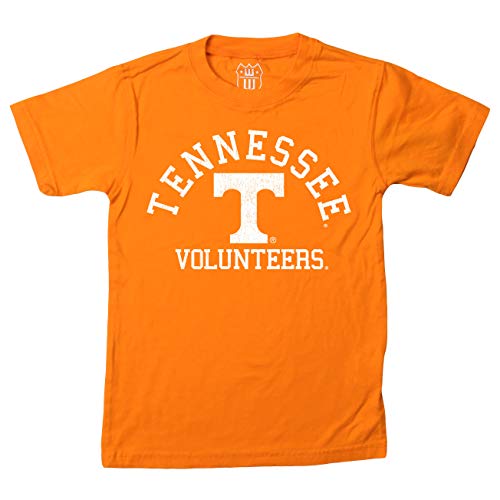 Wes and Willy NCAA Kids S/S Organic Cotton Tee Shirt Tennessee Volunteers 6 Orange