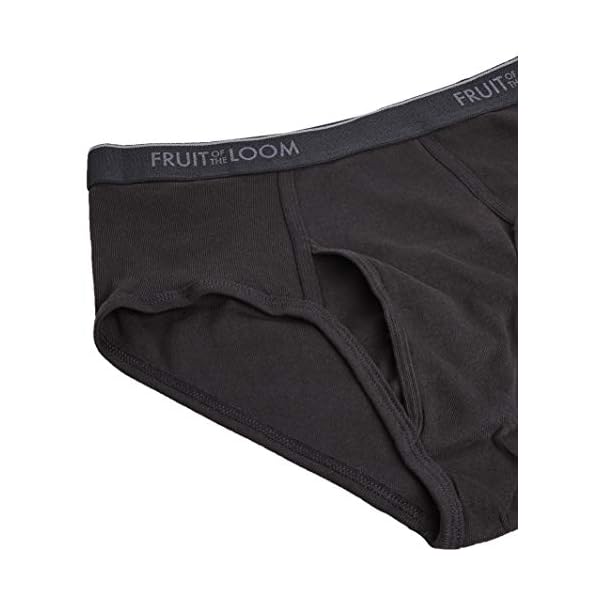 Fruit of the Loom Mens Tag-Free Cotton Briefs Underwear, 6 Pack Assorted Colors, Medium US - Image 5