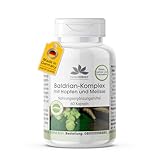 Baldrian Komplex mit Hopfen und Melisse - 60 Kapseln - schluckfreundlich - vegan - hochdosiert | HERBADIREKT by Warnke Vitalstoffe - Deutsche Apothekenqualität