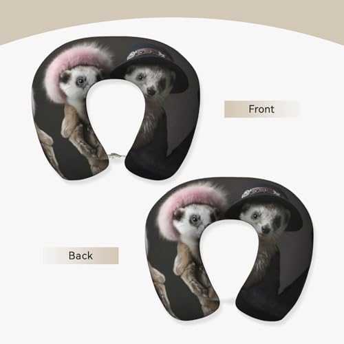 Almohada de espuma viscoelástica para viaje tamaño único miniatura 3