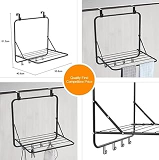 Hampine Séchoir à linge intérieur à suspendre sur porte 7 barres 3 m d'espace de séchage, peut supporter jusqu'à 4 kg