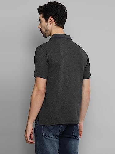 Image of Allen Cooper Solid Pure Cotton Polo Tshirts for Men