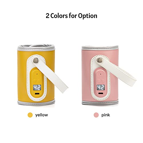 Mingzhe Aquecedor de Mamadeiras Portátil Aquecedor de Leite com Temperatura Constante Ajustável Tela