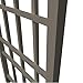Dura-Trel Cottage 28 by 66 Inch Heavy Duty Weather Stabilized PVC Vinyl Outdoor Garden Patio Trellis with Ground Anchors, Mocha