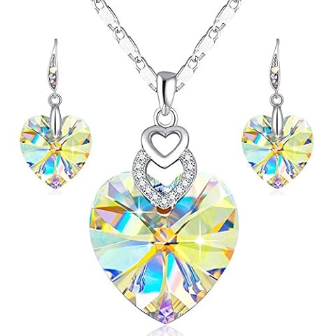 PLATO H 3 Heart Crystal Pendant Set Cover