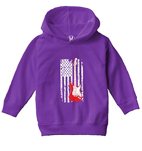 Electric Guitar - American Flag Rock Toddler/Youth Fleece Hoodie