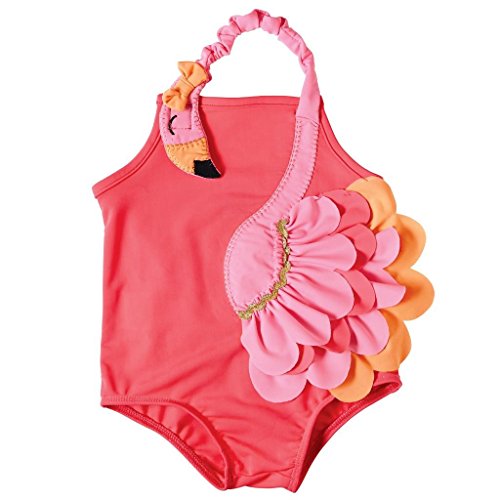 Mud Pie Baby Flamingo Swimsuit, Multi, 12-18 Months