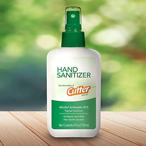 Cutter Hand Sanitizer, 4 Ounces, Non-Sterile Antiseptic Solution