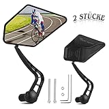 【Robust und Langlebig】Der fahrrad spiegel verwendet eine verstärkte AP-Nylonhalterung, die eine höhere Härte aufweist und nicht leicht zu brechen ist. Sie ist haltbarer.