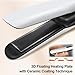 Sunmay Voga Cordless Hair Straightener and Curler 2 in 1, Portable Flat Iron Hair Straightener for Travel, Dual Voltage Titanium Wireless Straightening Iron for Women Touch-Ups - Not for Thick Hair