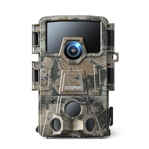 CEYOMUR Wildlife Camera, 2.7K/1520P 36MP Trail Camera with 940nm No Glow Infrared LEDs Night Vision Motion Activated, Game Camera with 120° Detection Angle IP66 Waterproof for Wildlife Monitoring