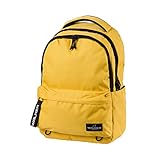 Walker - Mochila Alpha Classic con 3 compartimentos, bolsillos laterales, espalda acolchada, correas ajustables para los hombros., amarillo, 32 x 23 x 45 cm, Casual