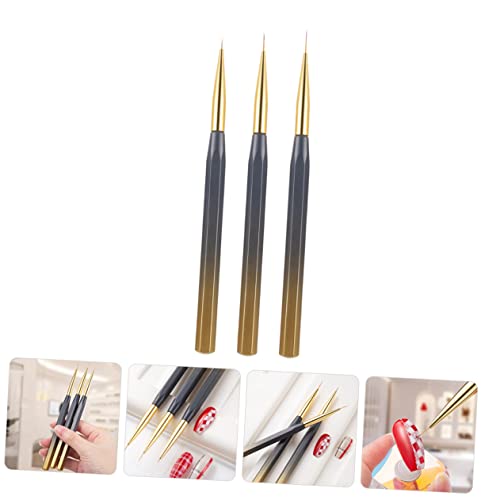 Outanaya Pincel Para Arte Em Unhas 3 Peças Conjunto De Pincéis Para Unhas Conjunto De Manicure Para