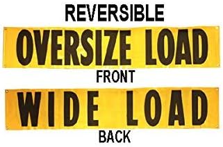 US Cargo Control Letrero de carga de gran tamaño - Cartel reversible de carga ancha de 18 x 84 pulgadas