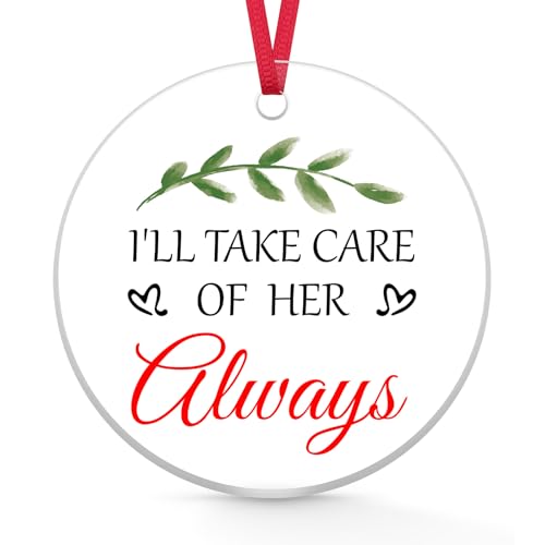 Presente de sogra enfeite de Natal para mãe da noiva, presentes de casamento do noivo para sogra, enfeite de acrílico, presente de festa de noivado para mãe, pai, sogro, presente