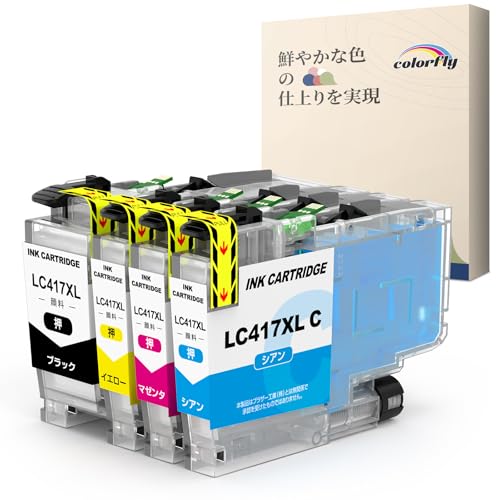 brother LC417XL (純正各色単品大容量インク 4本セット新品②) Amazon.co.jp: 【Amazon.co.jp限定】 Brother用 ブラザーLC417XL