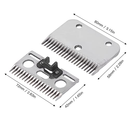 2 peças, lâminas de corte de cavalo, 21 dentes, lâmina universal de corte de cabelo de cavalo, resis