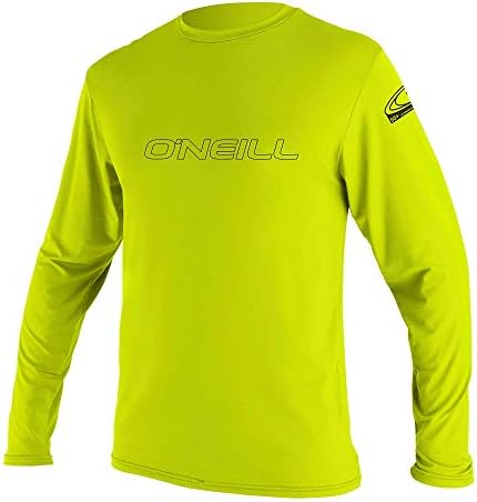 O' Neill Unisex-Youth Basic Skins 50+ Long Sleeve Sun Shirt, Lime, 8