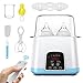 Scaldabiberon, Sterilizzatore Biberon 6 in 1, Larkotech Scaldapappa, Riscaldatore Di Alimenti, Scalda Biberon Neonato, Scaldabagno, con display LCD per biberon latte e pappe, senza BPA