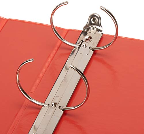 Amazon Basics 2 Inch, 3 Ring Binder, Round Ring, Customizable View Binder, Mixed, 12-Pack #TOP4