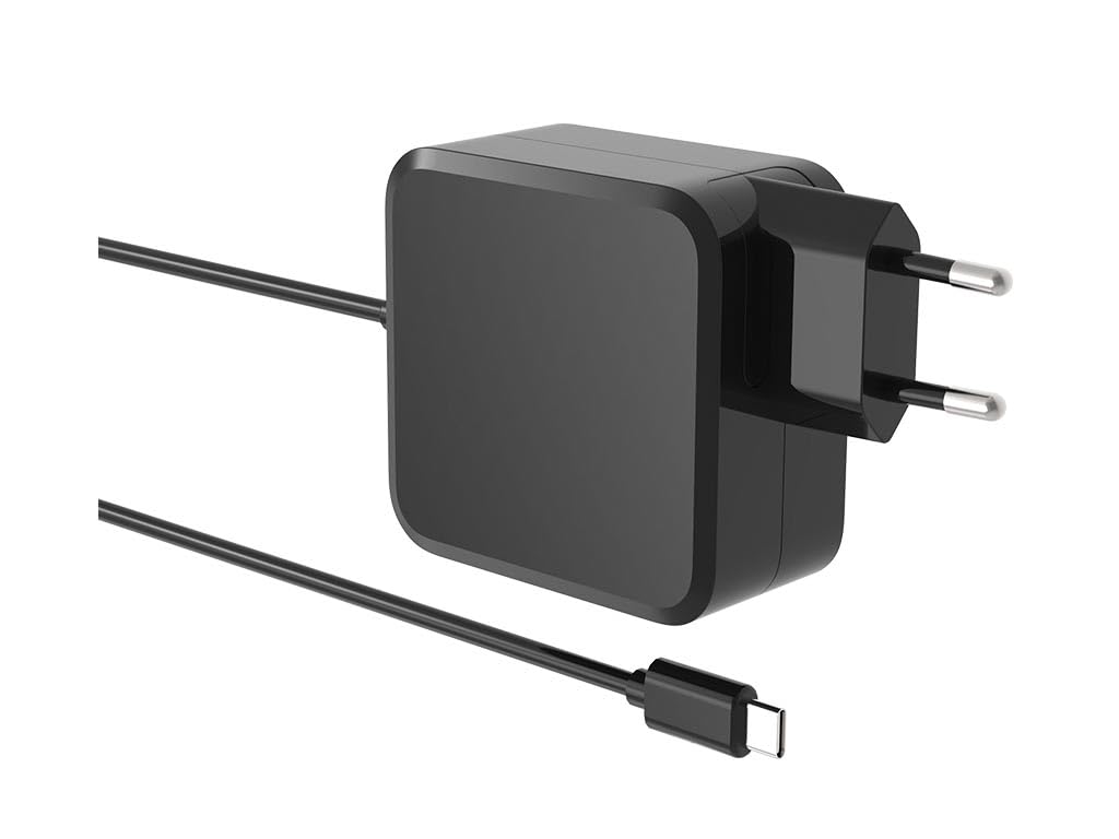 HQ-Power Cargador rápido Universal GAN con Cable USB-C, 1,8 m, 1x USB-C, para Smartphones iOS/Android, portátiles y tabletas, 5 Veces más rápido, Compacto e Ideal para Viajar, 100 W, Negro