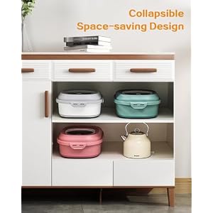 Dog Food Storage Container - Up to 30Lbs Collapsible Dog Food Container with Airtight Lids, Scoop and 2.5L Small Pet Food Storage Container Dry Food For Dog, Cat and Other Pet Food (Grey) Dog Food Storage Container – Up to 30Lbs Collapsible Dog Food Container with Airtight Lids, Scoop and 2.5L Small Pet Food Storage Container Dry Food For Dog, Cat and Other Pet Food (Grey)