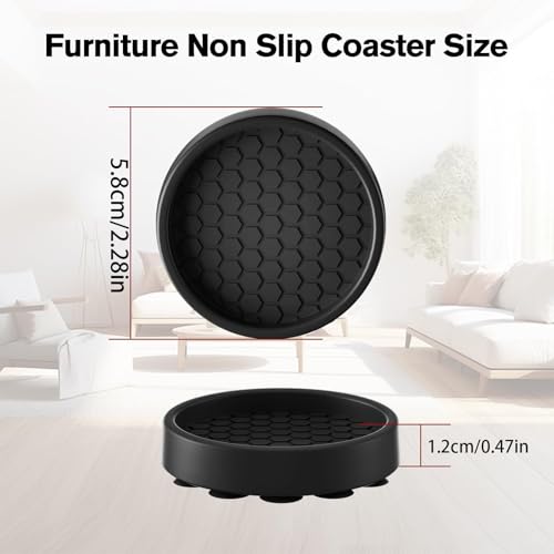 Tapones de muebles antideslizantes de 5 cm para proteger suelos de madera y azulejos en el hogar 7