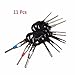 Kalolary 11Pcs/Set Terminal Removal Tools Car Electrical Cable Wiring Crimp Connector Pin Extractor Kit Car Repair Hand Tool Set Plug Key