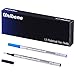 Unibene Gel Ink Rollerball Refills 12 Pack, 0.7mm Medium Point - 6 Blue&6 Black, Standard Rolling Ball Refills Fit Most Ordinary Rollerball Pen, Waterman Pilot Pentel Compatible Cartridges
