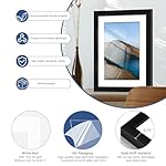 PEALSN 10x14 Picture Frame Set of 6, Display Pictures 8.5 x 11 with Mat or 10 x 14 Without Mat for Wall Mounting Display, Photo Frames Collage for Wall Decor, Black. - Image 5