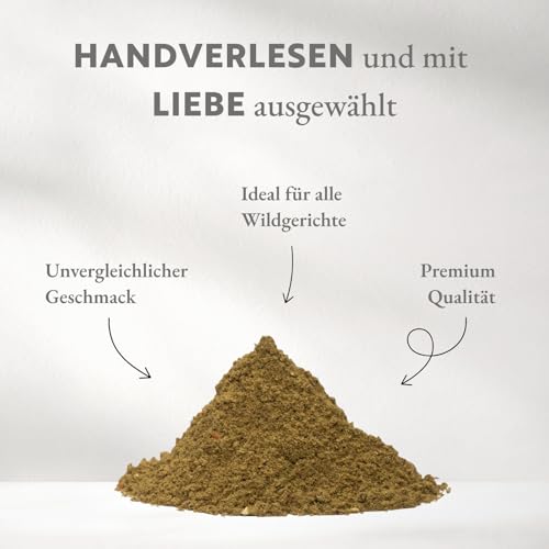 Boomers Gourmet - Gemahlenes Wildgewürz für Wildgerichte – Gewürzmischung für Reh, Hirsch, Wildschwein – aromatisch & fein gemahlen – Wildgewürz kaufen - Nachfüllpack - 80 g
