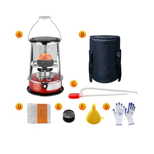 Indoor Kerosene Heater 5.2L Tank Rauchbarer Portbarerove für Notstromausfälle Camping Warmth Safe Anti- Tip Design Schnelle Heizung Effiziener Kraftstoffgebrauch Gemütliches Home Office Shel-3