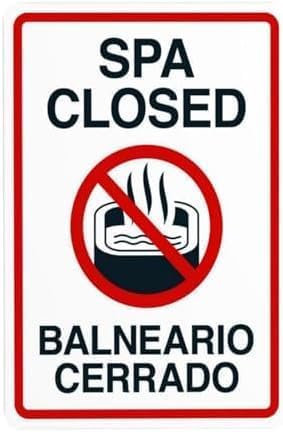 Sp Closed Sign Pool Warning Sp Rules Metal Outdoor Indoor