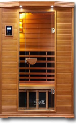 Infrared Sauna - 2 Person Far Infrared Saunas for Home - Heated Detox Therapy - Low EMF