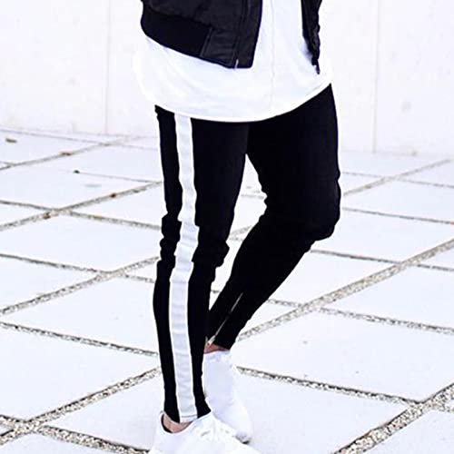 Maiyifu-GJ Mens Side Stripe Skinny Jeans Slim Fit Ankle Zipper Denim Pencil Pants Retro Stretch Tapered Leg Jean Trousers2