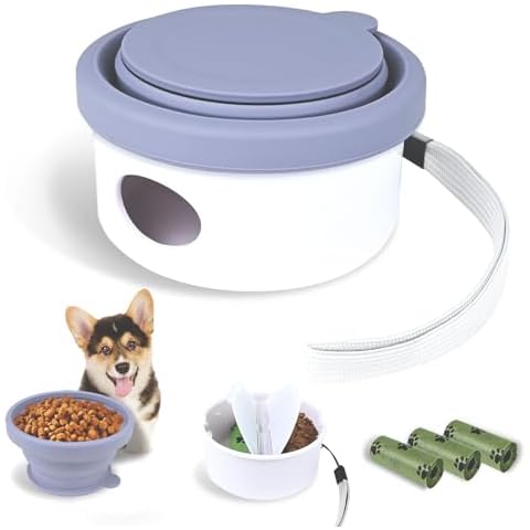 MEINV Collapsible Travel Dog Bowl Cover