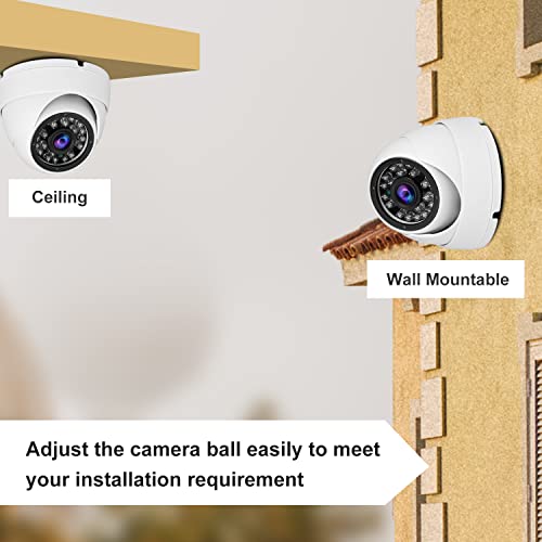 Anpviz Analog Cctv Camera Hd 1080P 4-In-1 (Tvi/Ahd/Cvi/960H Cvbs) Security Dome Camera,2.8-12Mm Varifocal Lens Video Surveillance,Weatherproof Metal Housing 36 Ir-Leds Day& Night Indoor/Outdoor(White) #TOP4