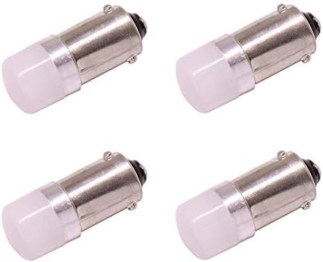 BAX9S H6W Car LED Light Bulbs, 9V-24V 200LM SMD 3030 White 6000K Lamp, for Interior Light License Plate Lights Dome Lights Map Lights Turn Signal Lights, 4 Pack