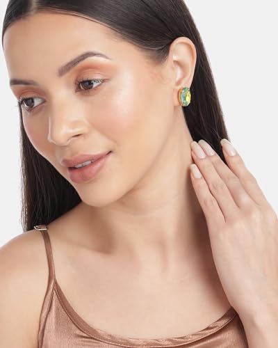 Image of Mansiyaorange Chunky Earrings Tops Stud For Women & Girls