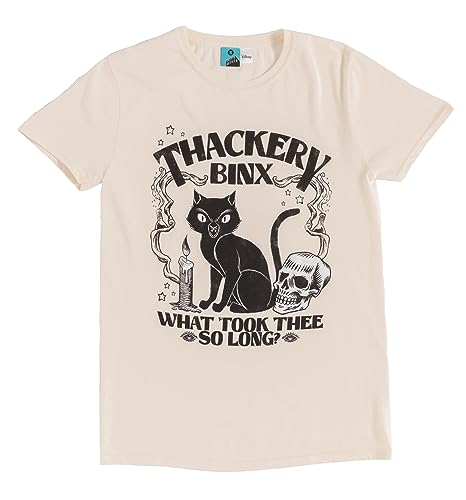 T-shirt Disney Hocus Pocus Thackery Binx en coton naturel pour fan